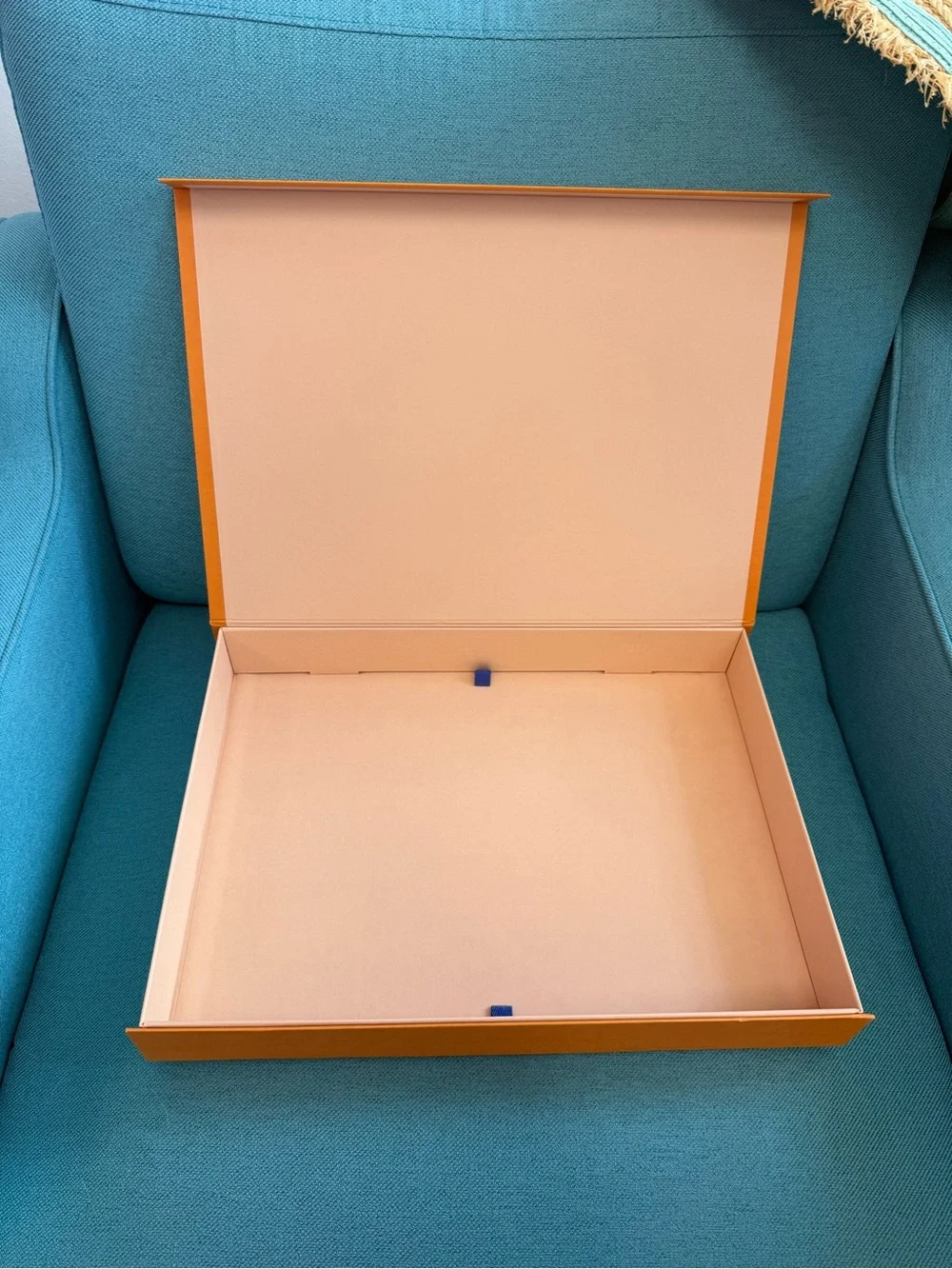 Louis Vuitton Orange and Black Logo Magnetic Closure